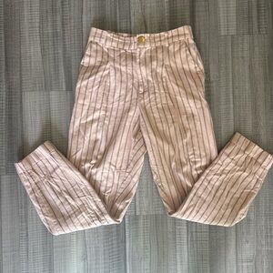 Anthropologie Pink Stripped Pants